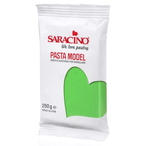 Masa cukrowa Saracino jasnozielona 250g lukier plastyczny do modelowania figurek